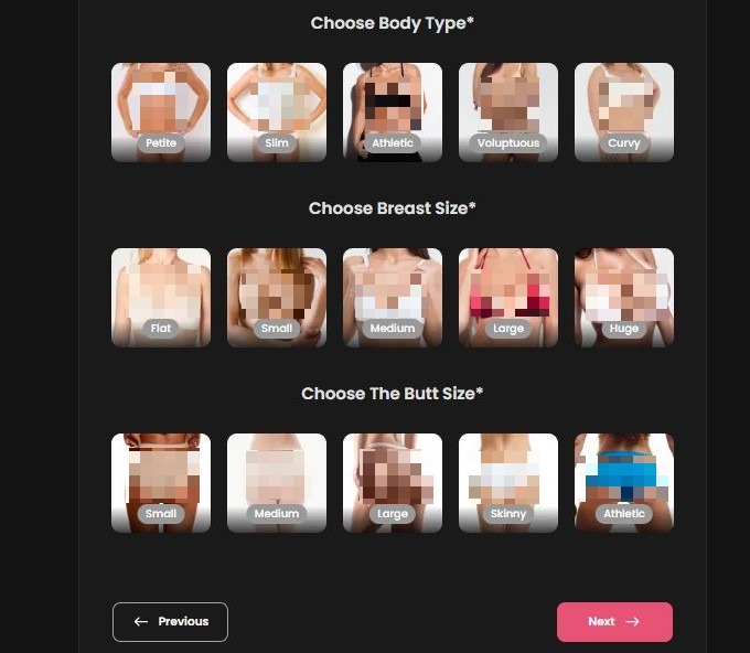 Choose body type